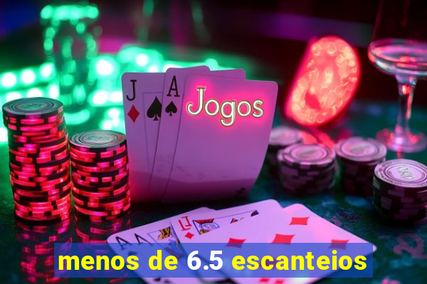 menos de 6.5 escanteios