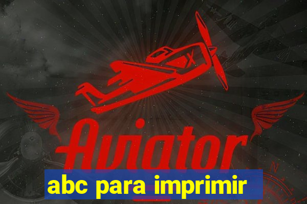 abc para imprimir