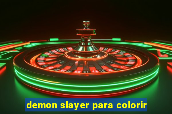 demon slayer para colorir