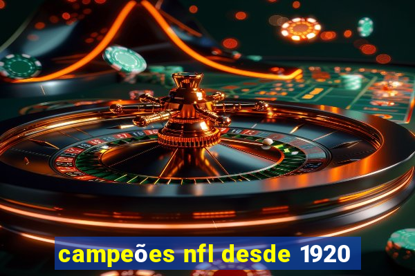 campeões nfl desde 1920