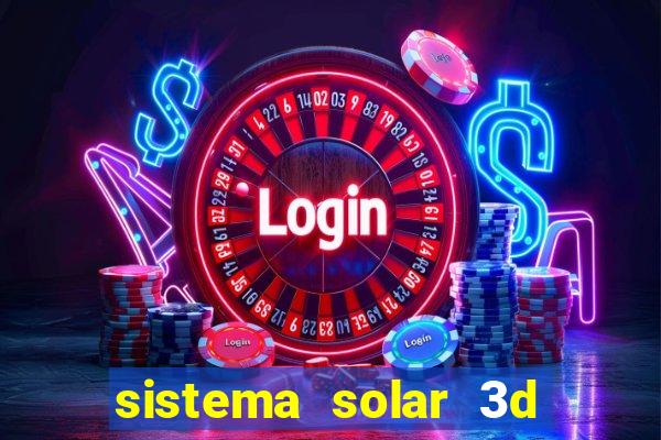 sistema solar 3d em movimento