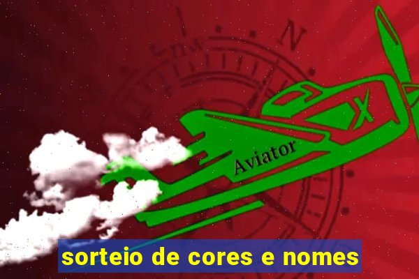 sorteio de cores e nomes