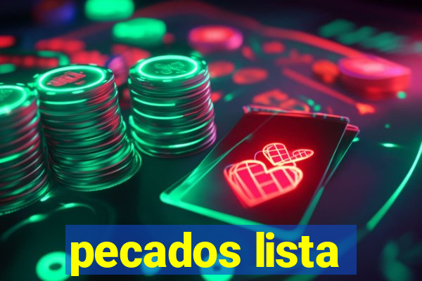 pecados lista