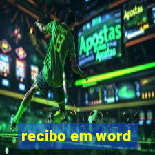 recibo em word